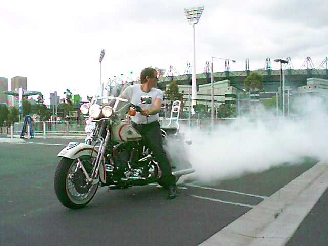 That's the MCG, yes, goodbye Melbourne, I left a hole in that bitumen!