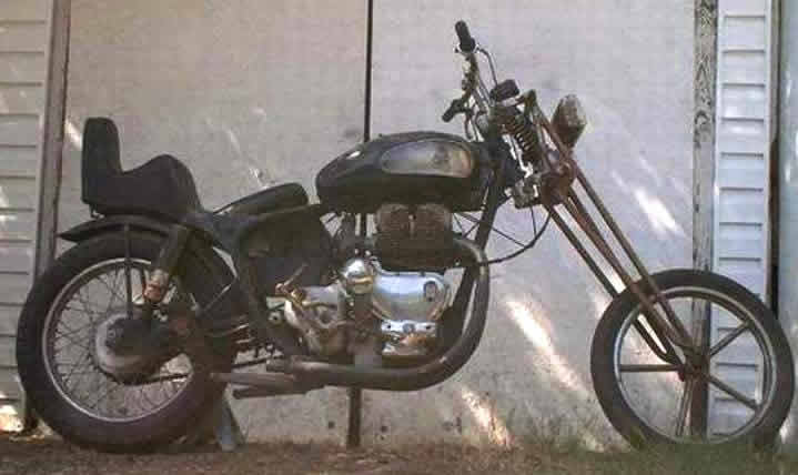 A Rat-Bike Interceptor Chopper